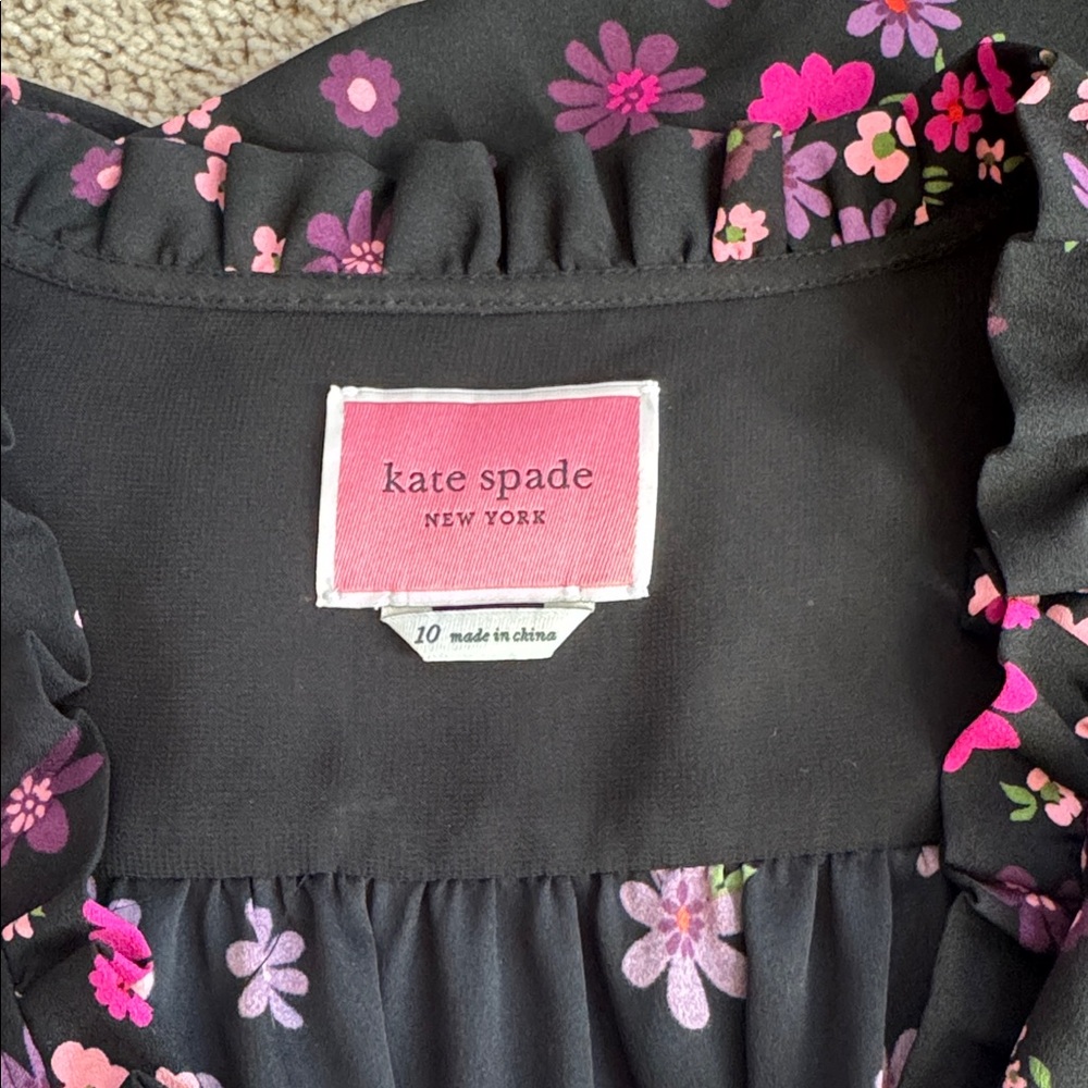KATE SPADE
Bora Floral Print Fit & Flare Dress 10 - Picture 8 of 8